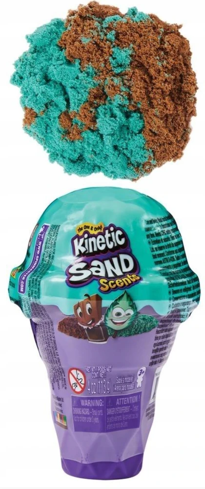KINETIC SAND Kvepiantis kinetinis smėlis „Ledai“, 113 g