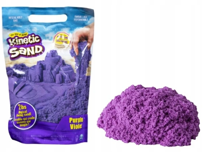 Spin Master Kinetic Sand Kinetinis smėlis - spalvotas maišelis 900 g - violetinė (20106426)