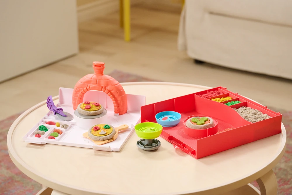 Spin Master KINETINIO SMĖLIO žaidimų rinkinys „SquishPizza“