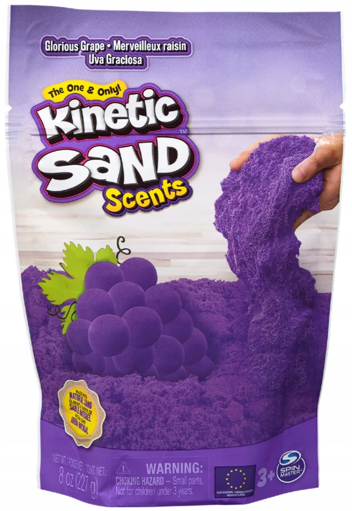 Spin Master KINETINIS SMĖLIS, PURPURINIS, KVAPINIS VYNUOGĖS, KINETINIS SMĖLIS 228 G