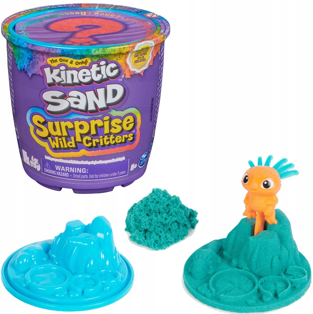 Spin Master KINETINIS SMĖLIS SIURPRISE LAUKINIAI CRITTERS NUSTATYTI SMĖLIO PELĖSIO FIGŪRĄ