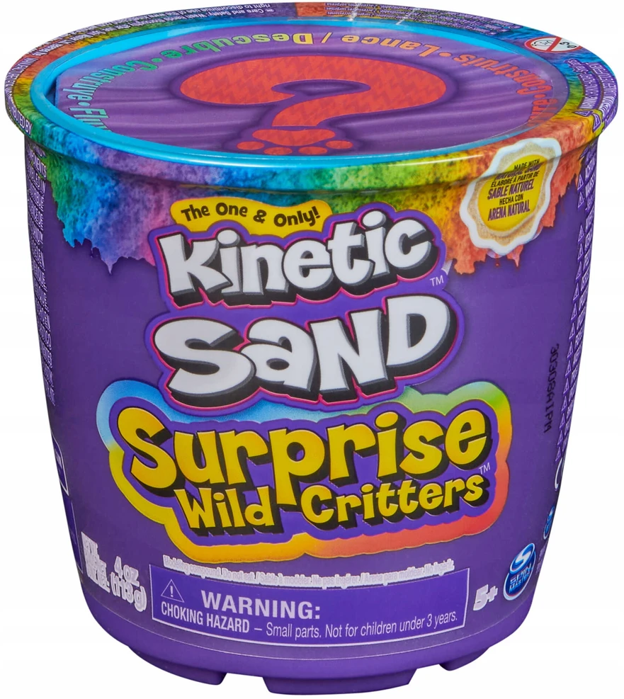 Spin Master KINETINIS SMĖLIS SIURPRISE LAUKINIAI CRITTERS NUSTATYTI SMĖLIO PELĖSIO FIGŪRĄ