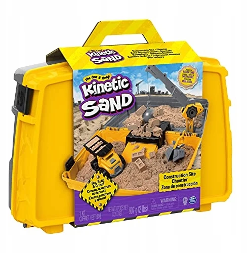 Spin Master Kinetic Sand Kinetinis smėlis – sulankstoma statybinė smėlio dėžė (6055877)