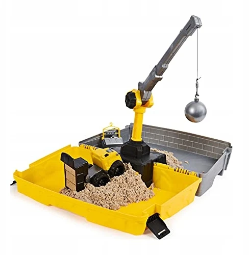 Spin Master Kinetic Sand Kinetinis smėlis – sulankstoma statybinė smėlio dėžė (6055877)