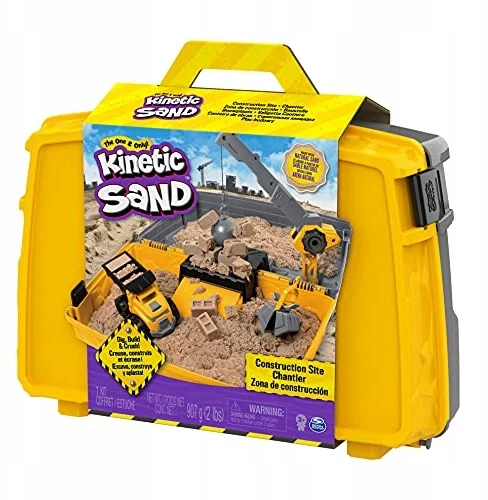 Spin Master Kinetic Sand Kinetinis smėlis – sulankstoma statybinė smėlio dėžė (6055877)