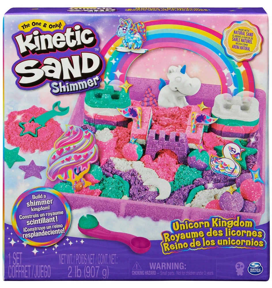 Spin Master KINETINIS SMĖLIS VIENRAGIS VIENRAGIS VIENRAGIS KARALYSTĖ GLOSSY 907G