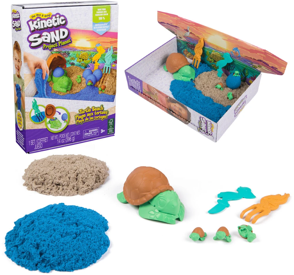 Spin Master KINETIC SAND vėžlių paplūdimio rinkinys, 6069781