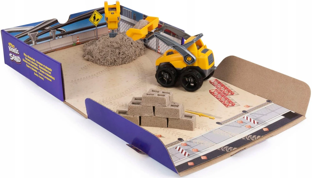 Spin Master Kinetic Sand Kinetinis smėlis – kasimo ir griovimo rinkinys (6044178)