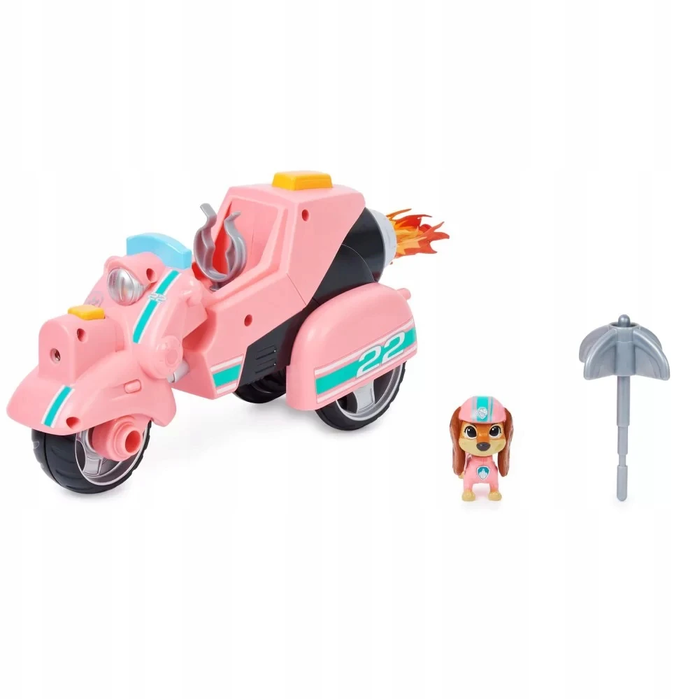 Spin Master LETENA PATROLĖ FILMO KOMPLEKTAS TRANSPORTO PRIEMONĖS MOTOCIKLAS + LIBERTY DOG 3+ PAVEIKSLAS