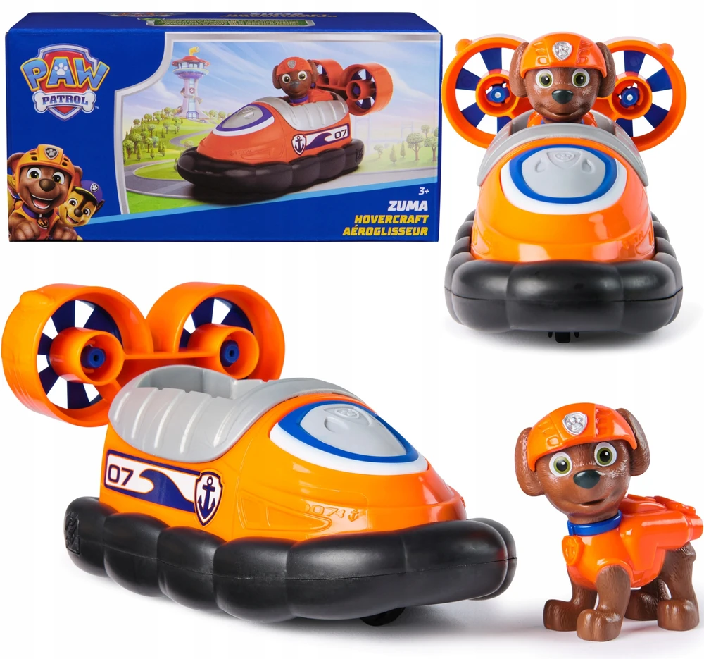 Spin Master LETENTA PATROL ZUMA TRANSPORTO PRIEMONĖS HOVER CRAFT + FIGŪRA
