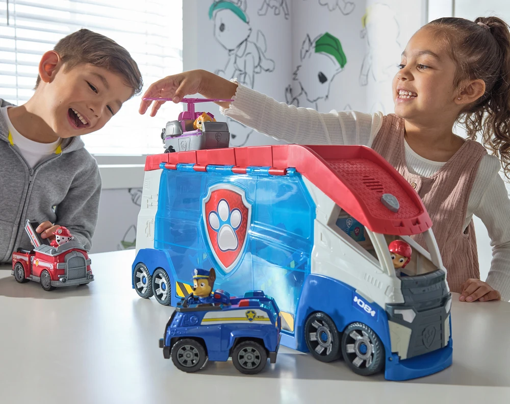 Spin Master Paleidimo ir gelbėjimo sunkvežimis + keturkojis ir judanti Ryderio figūrėlė Paw Patrol Big Patrolman