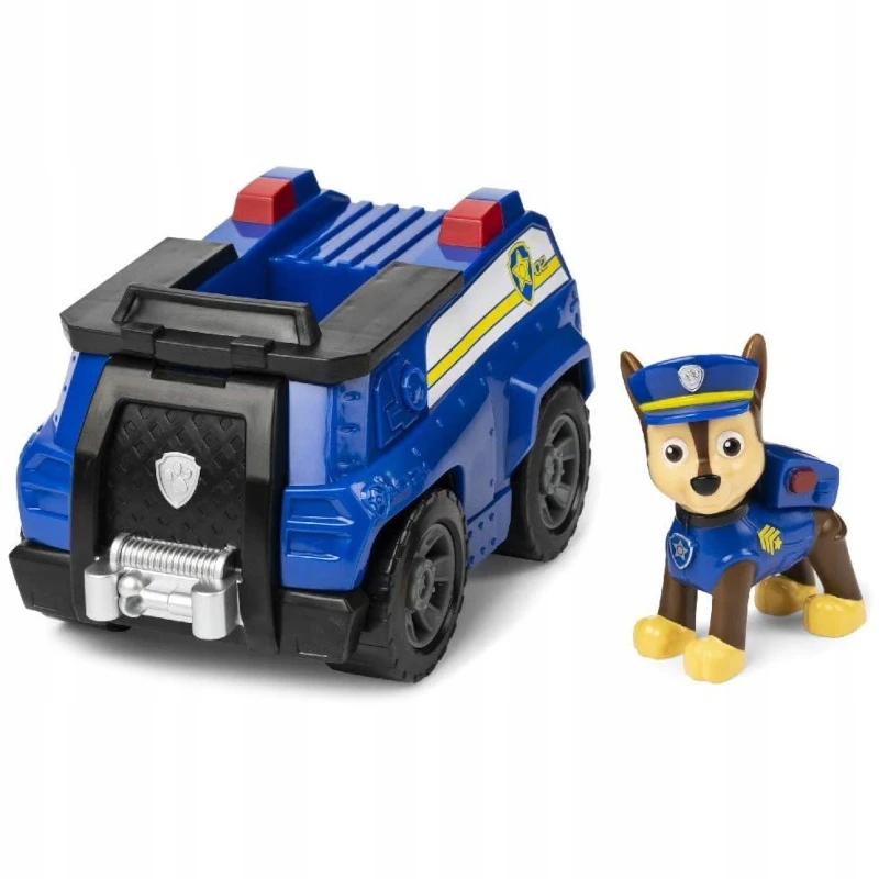 Spin Master PAW PATROL CHASE TRANSPORTO PRIEMONĖS POLICIJOS AUTOMOBILIS + FIGURE PAGRINDINIS AUTOMOBILIŲ AUTOMOBILIS