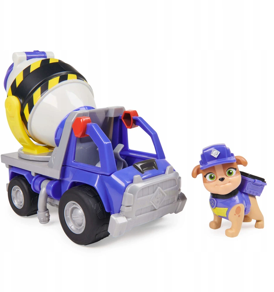 Spin Master PAW PATROL MIX BETONO MIŠYKLĖS STATYBINĖS TRANSPORTO PRIEMONĖS GRUPĖS IR JO EKIPAŽAS + FIGŪRA