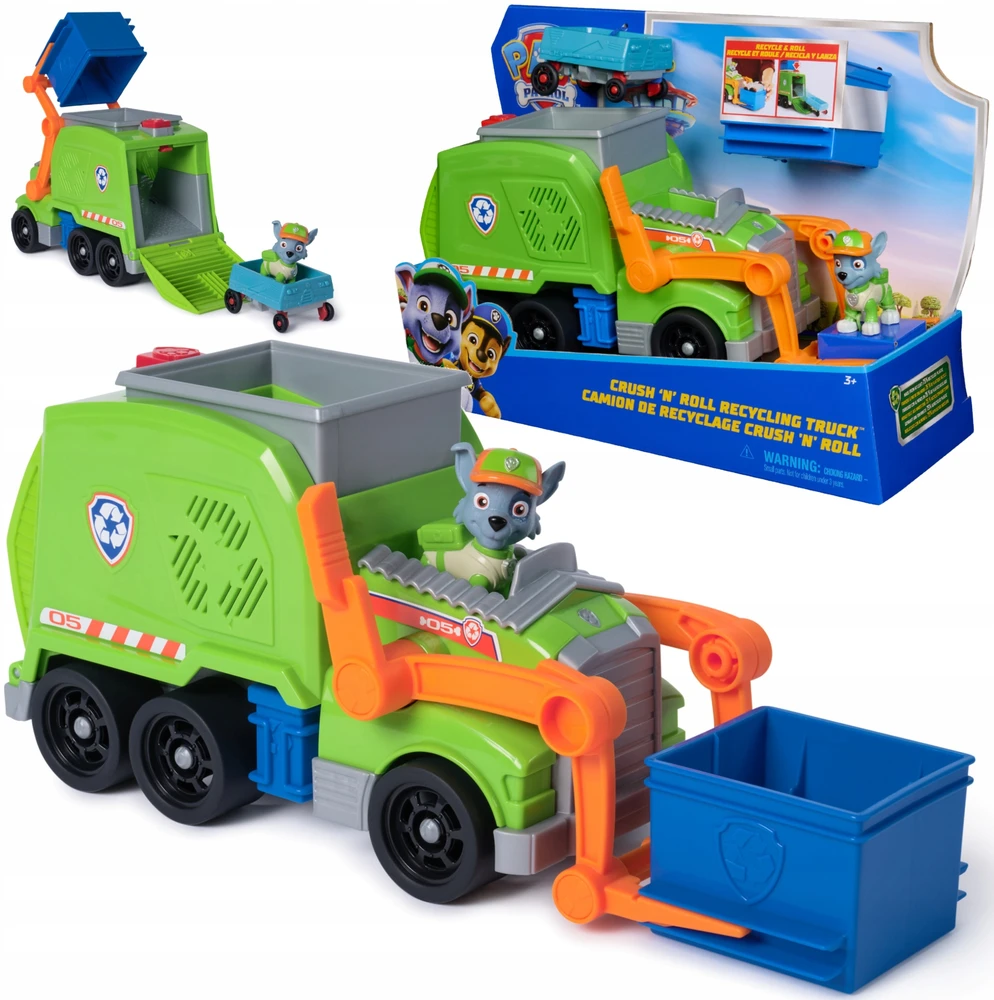 Spin Master PAW PATROL transporto priemonė Sustainable Rocky Deluxe Vehicle, 6071248