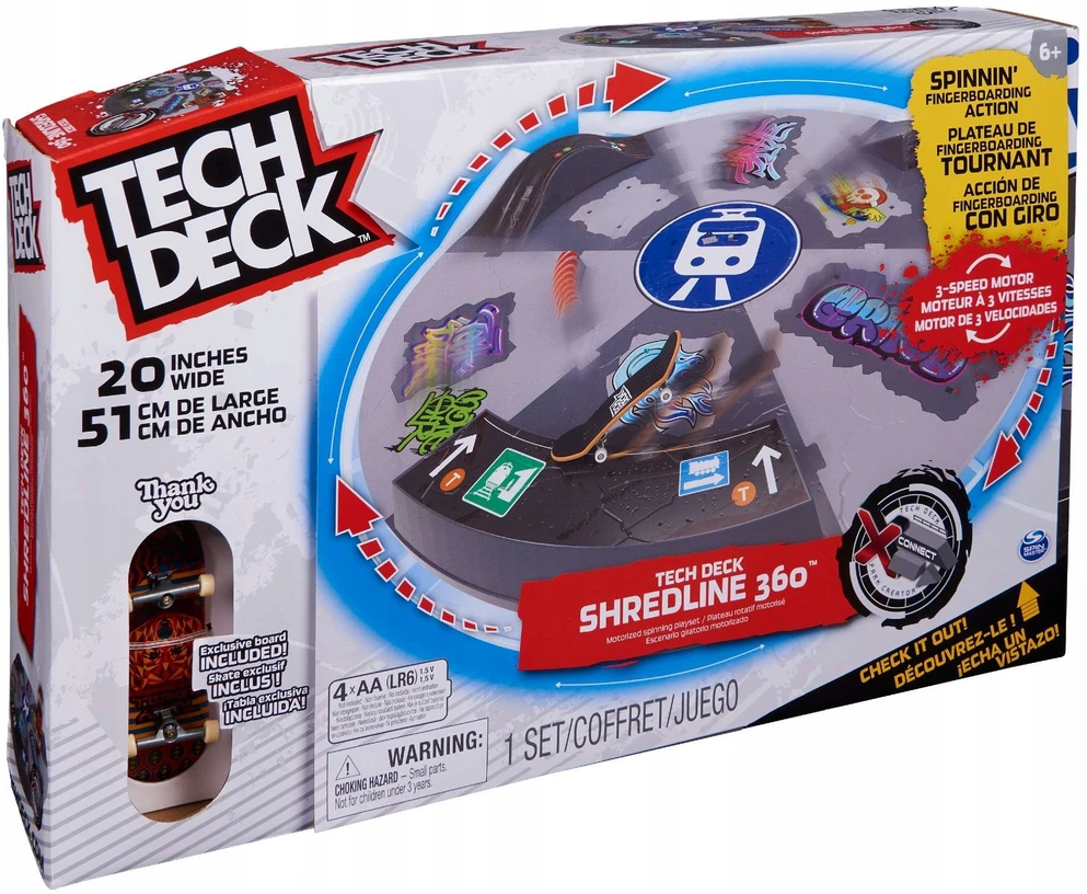 Spin Master Pirštukų riedlentės arena Tech Deck Shredline