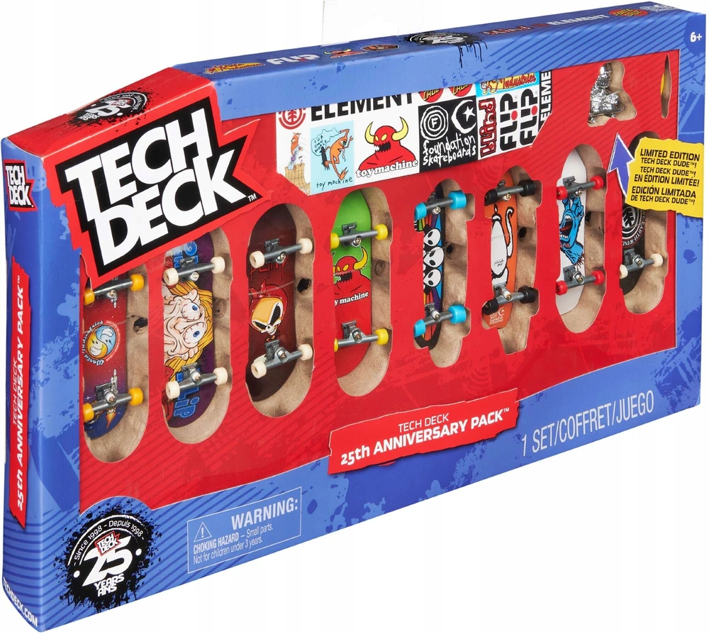 Spin Master Pirštukų riedlentės Fingerboard Tech Deck Set, 8 d.