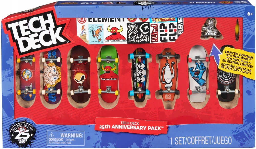 Spin Master Pirštukų riedlentės Fingerboard Tech Deck Set, 8 d.