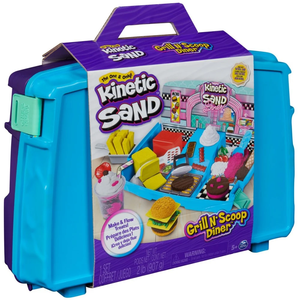 Spin Master Plastikinis kinetinis smėlis Kinetic Sand Set Suitcase Restoranas