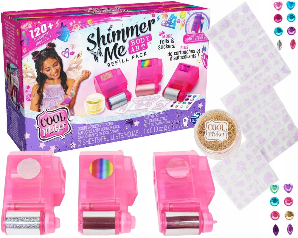 Spin Master PLAUSAMOS TATUiruotės VAIKAMS PILDYMO RINKINYS 120 COOL MAKER STRATENS