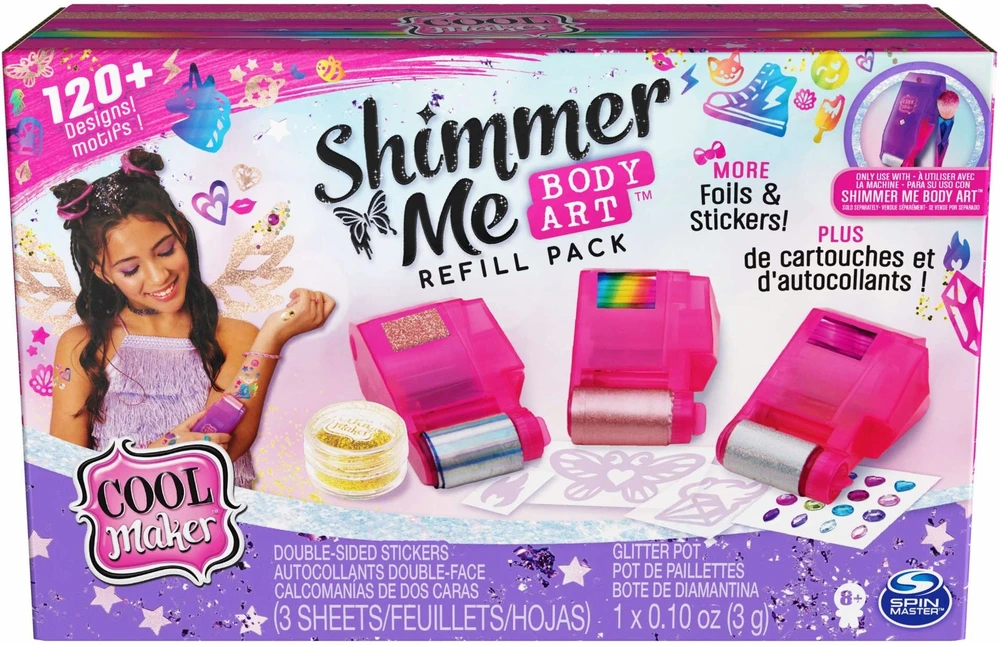 Spin Master PLAUSAMOS TATUiruotės VAIKAMS PILDYMO RINKINYS 120 COOL MAKER STRATENS