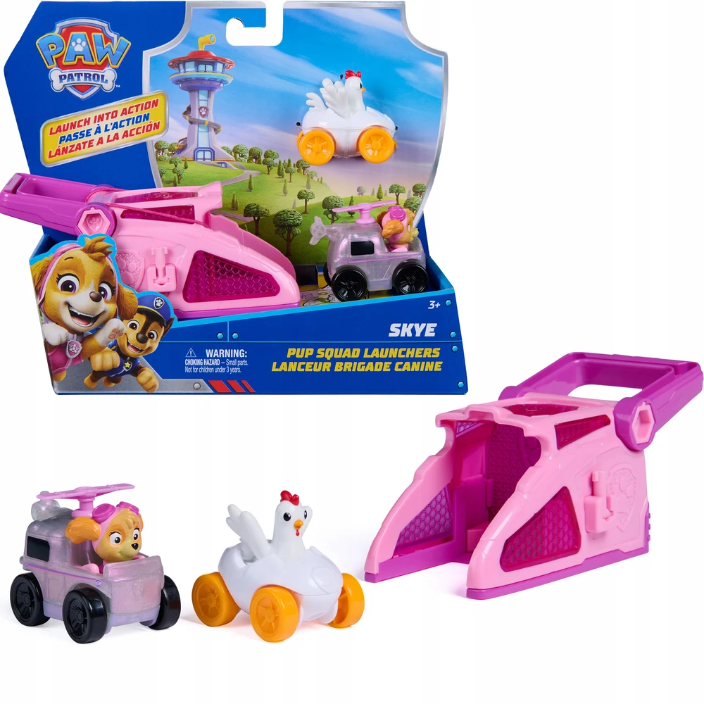 Spin Master Paw Patrol - Šuniukų būrio paleidimo priemonė - Skye (6074782)
