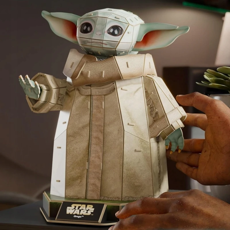 Dėlionė Spin Master Star Wars 4d Build Grogu figūrėlės konstravimo rinkinys, 103 detalės