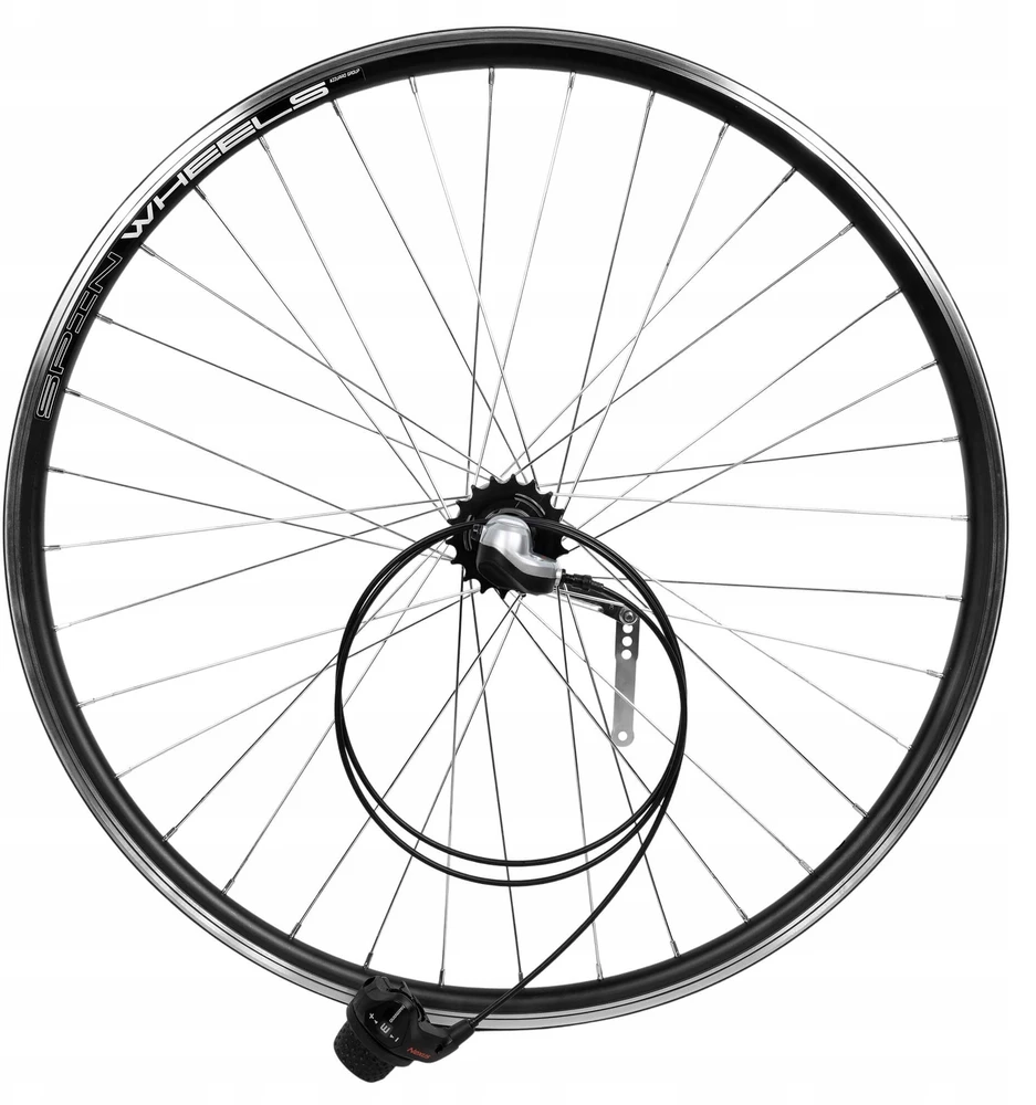 Spin Wheels Pilnas dviračio ratas Galinis Galinis 28 colių Shimano Nexus 3 greičiai su perjungimo svirtimi
