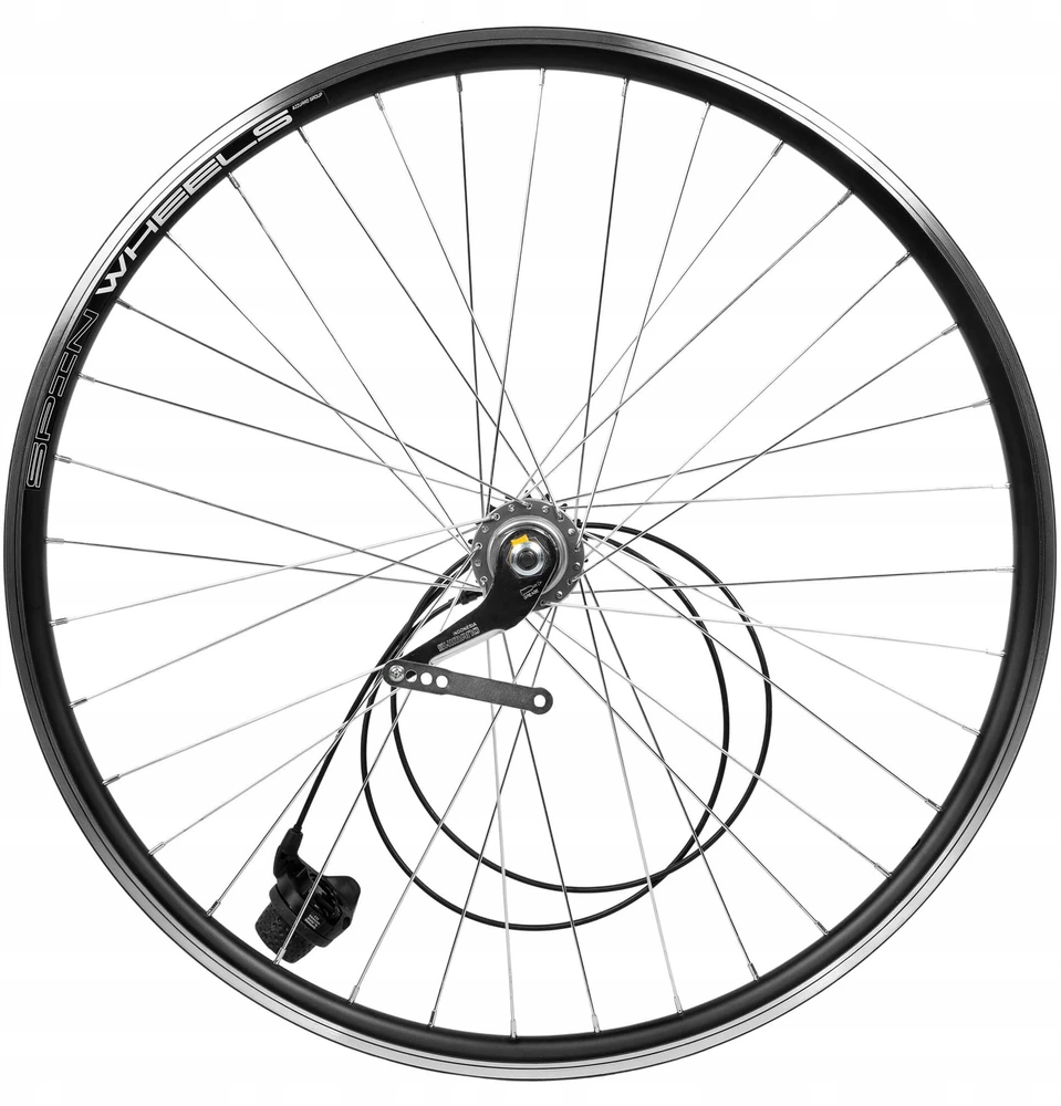 Spin Wheels Pilnas dviračio ratas Galinis Galinis 28 colių Shimano Nexus 3 greičiai su perjungimo svirtimi