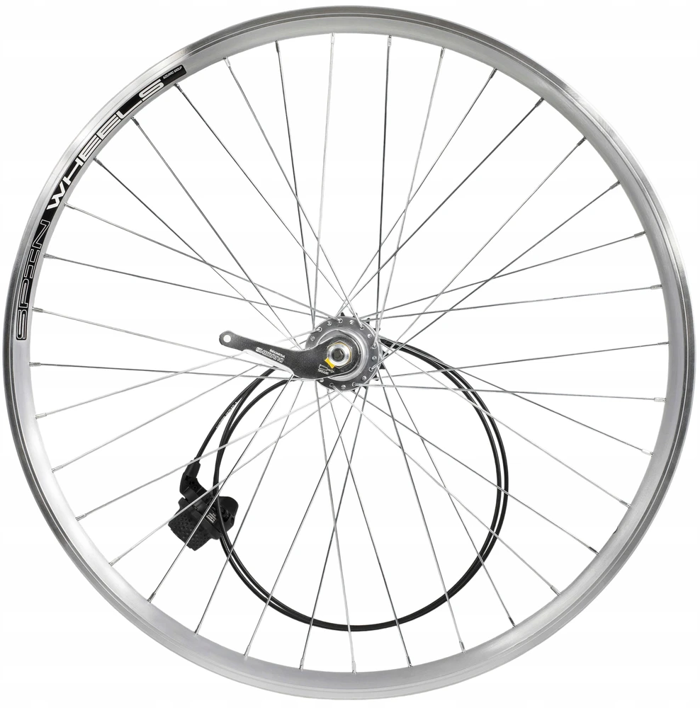 Spin Wheels Visas dviračio ratas galinis 28 colių Shimano Nexus 3 greičiai su sukimosi perjungikliu