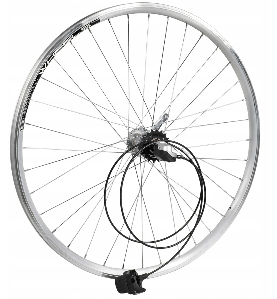 Spin Wheels Visas dviračio ratas galinis 28 colių Shimano Nexus 3 greičiai su sukimosi perjungikliu
