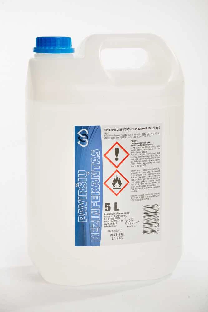 Dezinfekcinė spiritinė priemonė paviršiams, 1 l