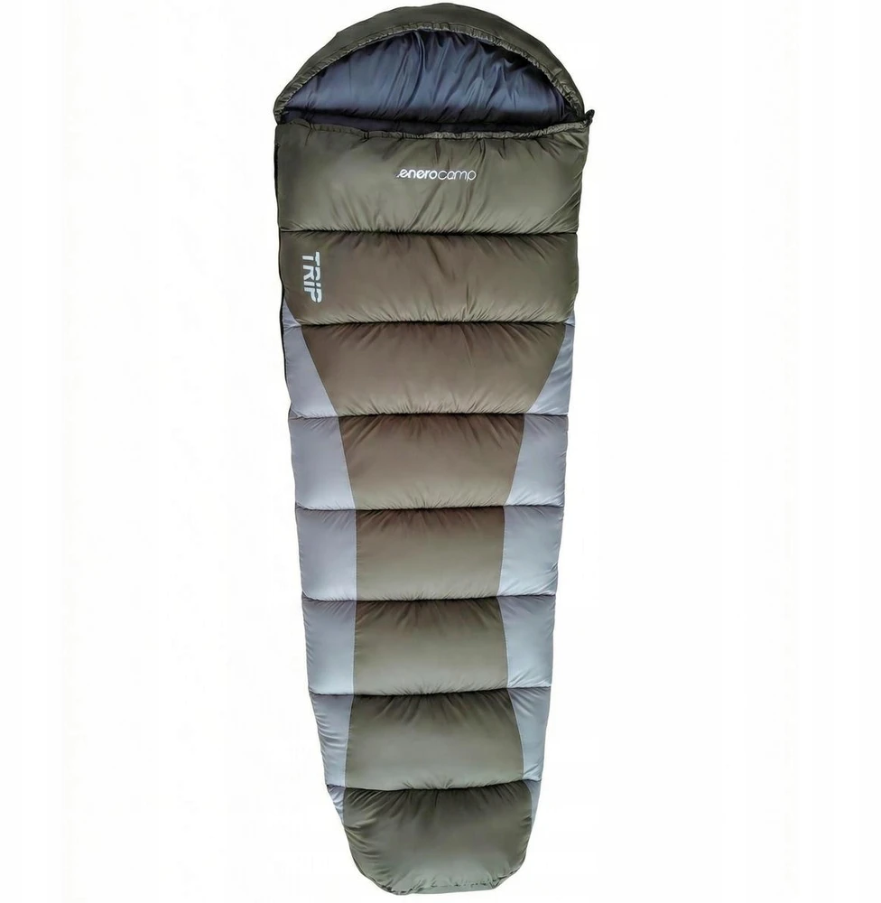 TURISTINIS MIEGMAIŠIS SU KOMPRESIJA TRIP ŽALIAI PILKAS 210X80X50CM ENERO CAMP 1081441