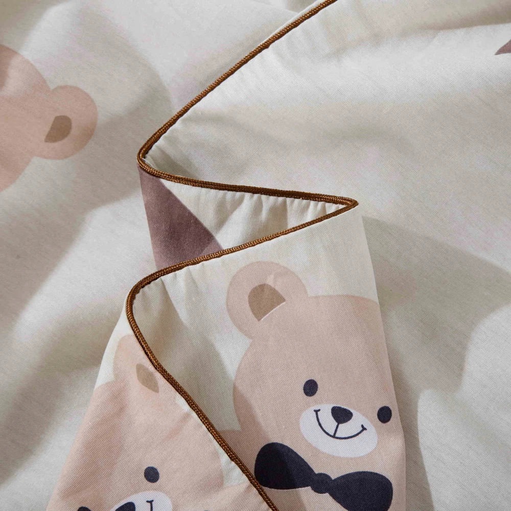 Spod Igły i Nitki Patalynė Z MISIEM KOMPLET 220x200 SATYNA 100% BAWEŁNA PRINTY TEDDY