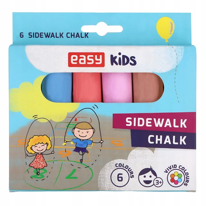 Spokey Kreda chodnikowa Easy 6 kolorów do rysowania