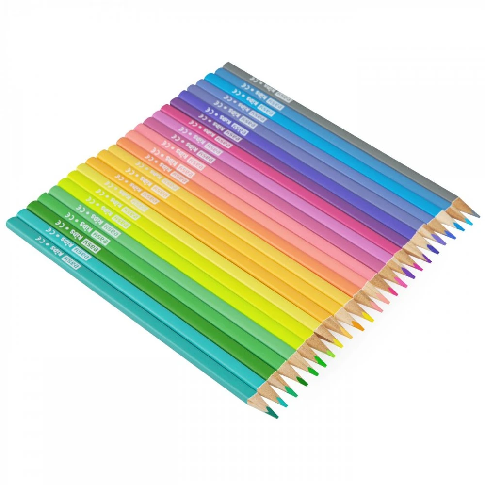 Spokey Trikampiai pasteliniai pieštukai 24 spalvų EASY - Easy Stationery