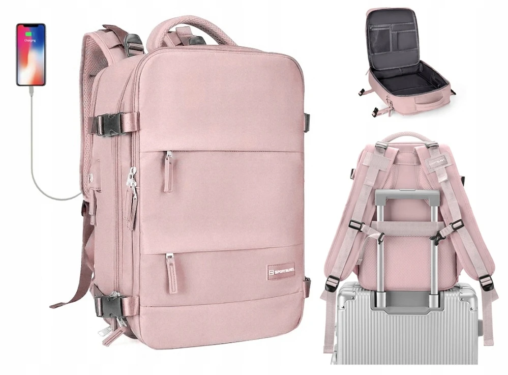 Sport Blast Lėktuvo kelioninė kuprinė 40x25x20 USB RANKINIS BAGAŽAS RYANAIR WIZZAIR