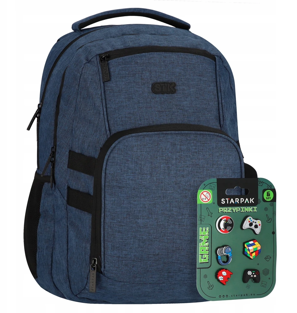 Sport Melange mėlyna kuprinė su segtukais Starpak 585726