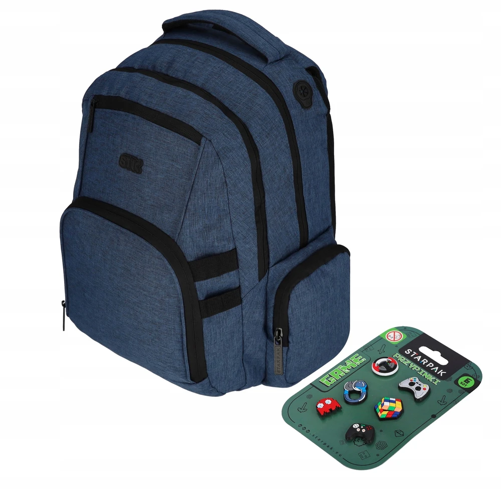 Sport Melange mėlyna kuprinė su segtukais Starpak 585726