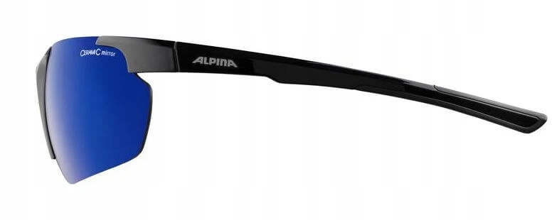 ALPINA Bike Glasses DEFEY HR colour Juodas Glass Mėlynas MIRROR Cat.3