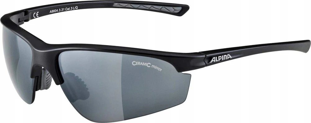 Sportiniai akiniai Alpina Tri-effect 2.0, juodi