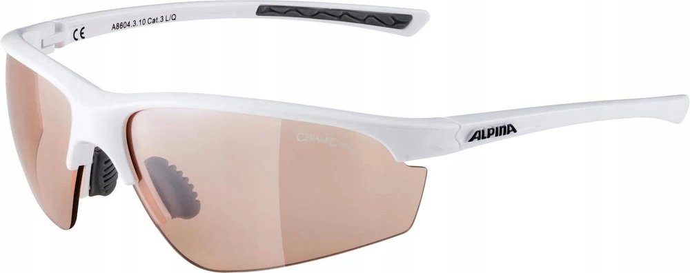 Sportiniai akiniai Alpina Tri-effect 2.0, balti