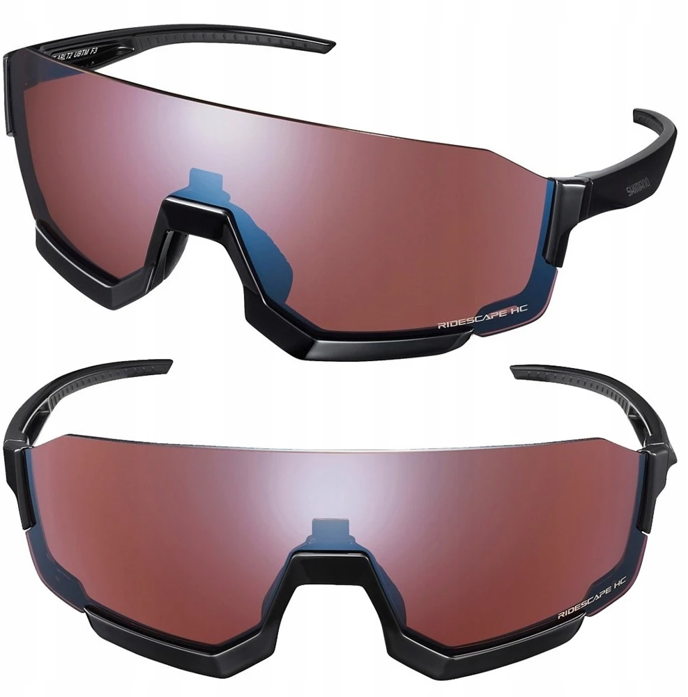 Sportiniai akiniai Shimano Aerolite CE-ARLT2, juodi/raudoni