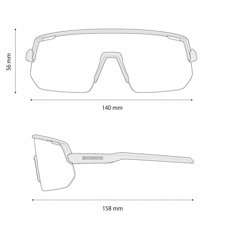 Sportiniai akiniai Shimano Technium CE-TCNL2, pilki/mėlyni