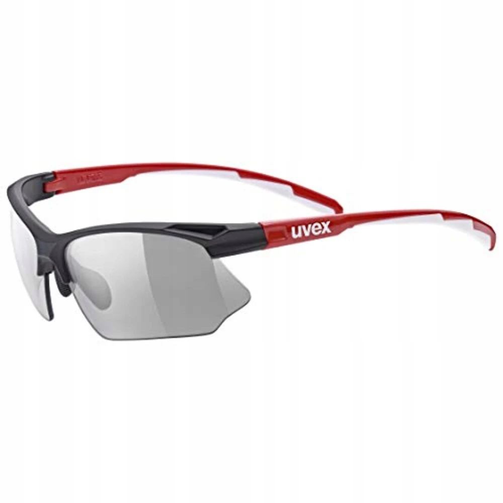 Akiniai Uvex Sportstyle 802 variomatic juodas red baltas / smoke