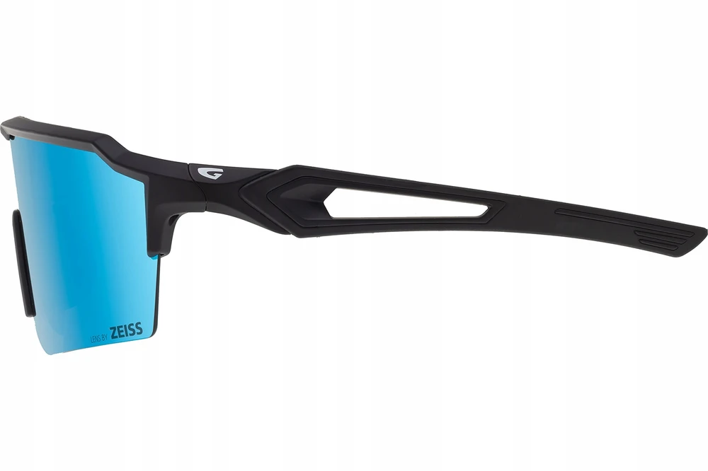 Sportiniai saulės akiniai GOG by Zeiss Valhalla E620-1, juodi su mėlynais lęšiais