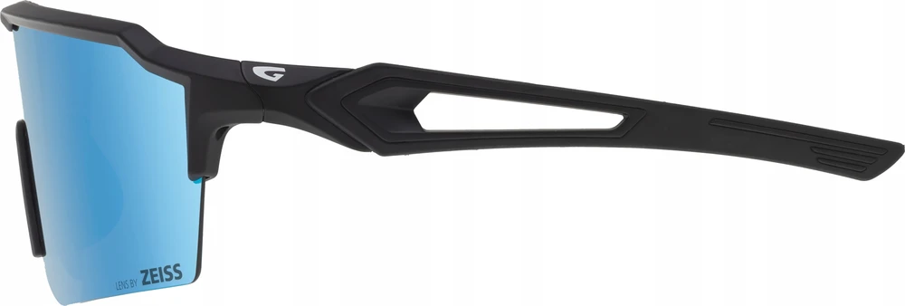 Sportiniai saulės akiniai GOG by Zeiss Valhalla E620-1, juodi su mėlynais lęšiais