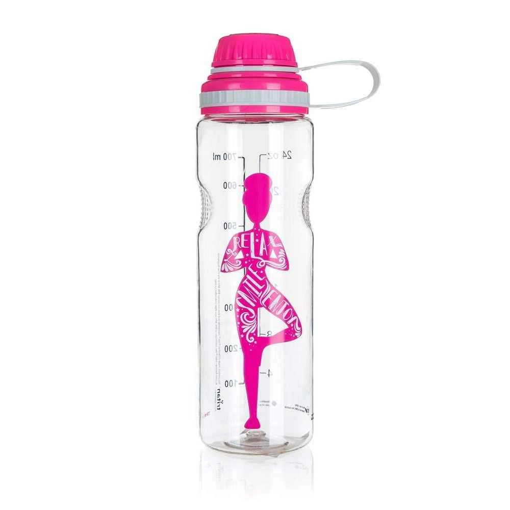 Gertuvė Banquet Sportinis butelis atsigėrimui "Yoga"750ml,rožinis