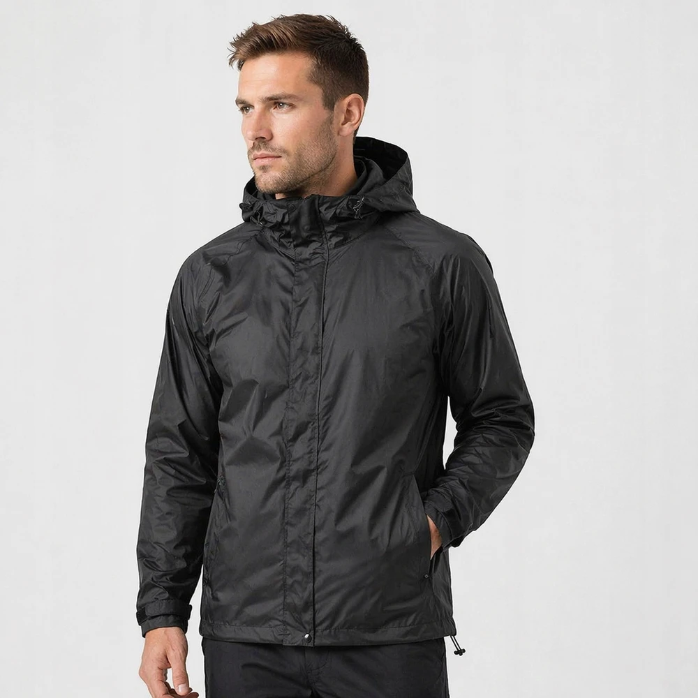 Rockbros YPY013BK3XL Rain Jacket Breathable Windproof XXXL – juodos spalvos