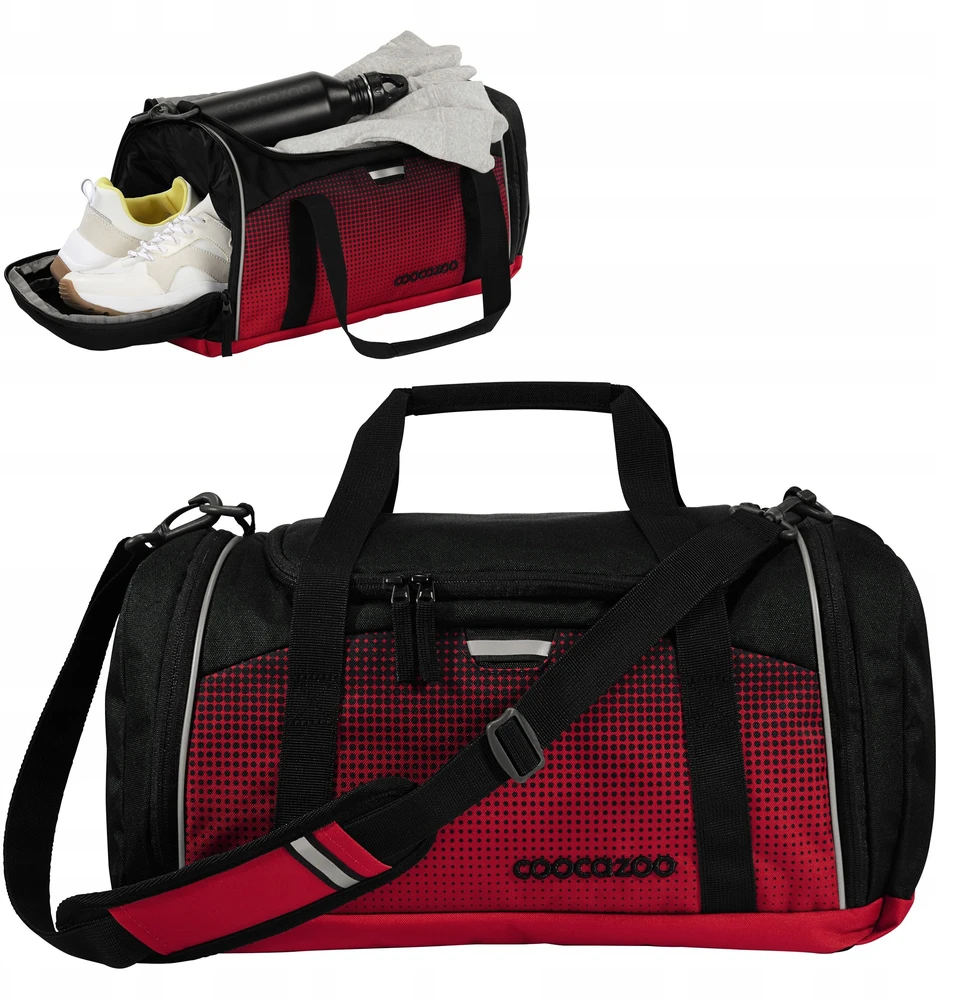 Sportinis krepšys COOCAZOO 20L na basen szkolna 42x20x21cm Blazing Fire