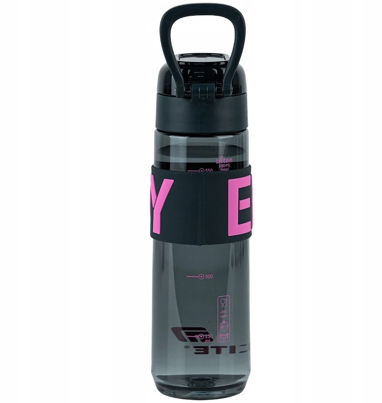 Sportinis vandens butelis, vandens butelis mokyklai ir sporto salei, 680 ml, su Kite sieteliu
